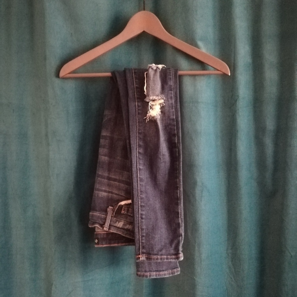 Pretty Perfect Ripped Blue Jeans